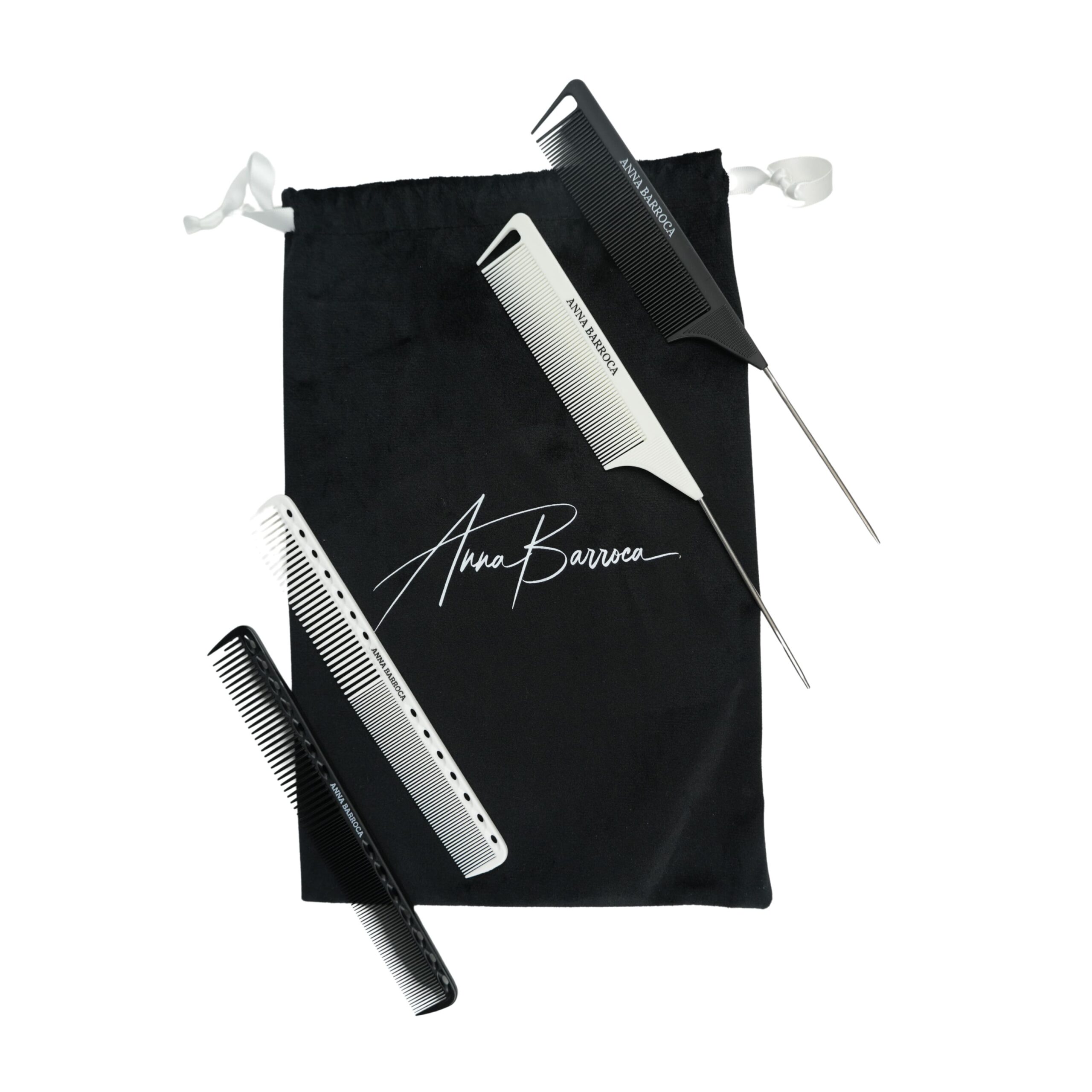 foto de pack professional de 4 pintes blanques i negres amb bossa negra