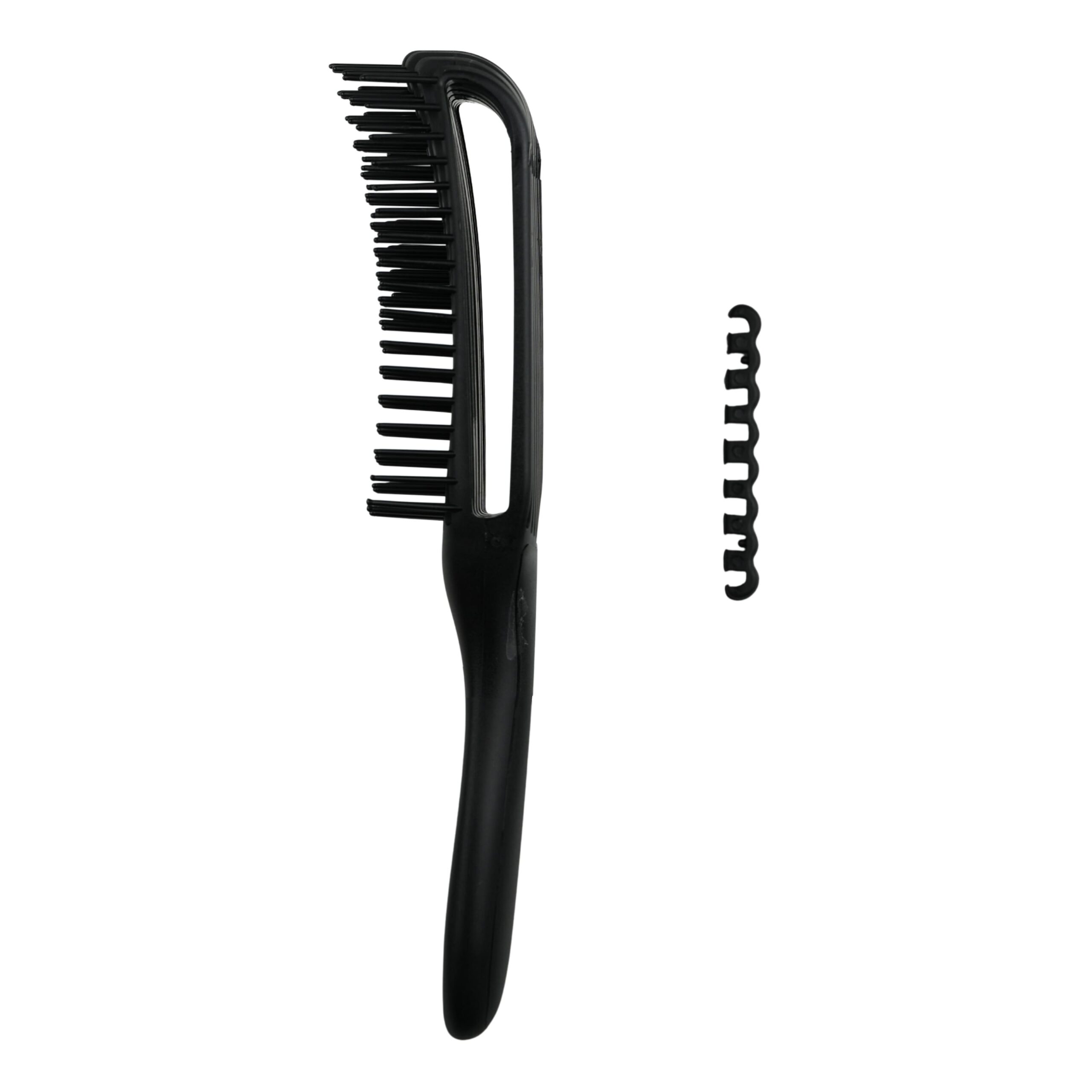 foto de raspall amb separacions negre vista lateral